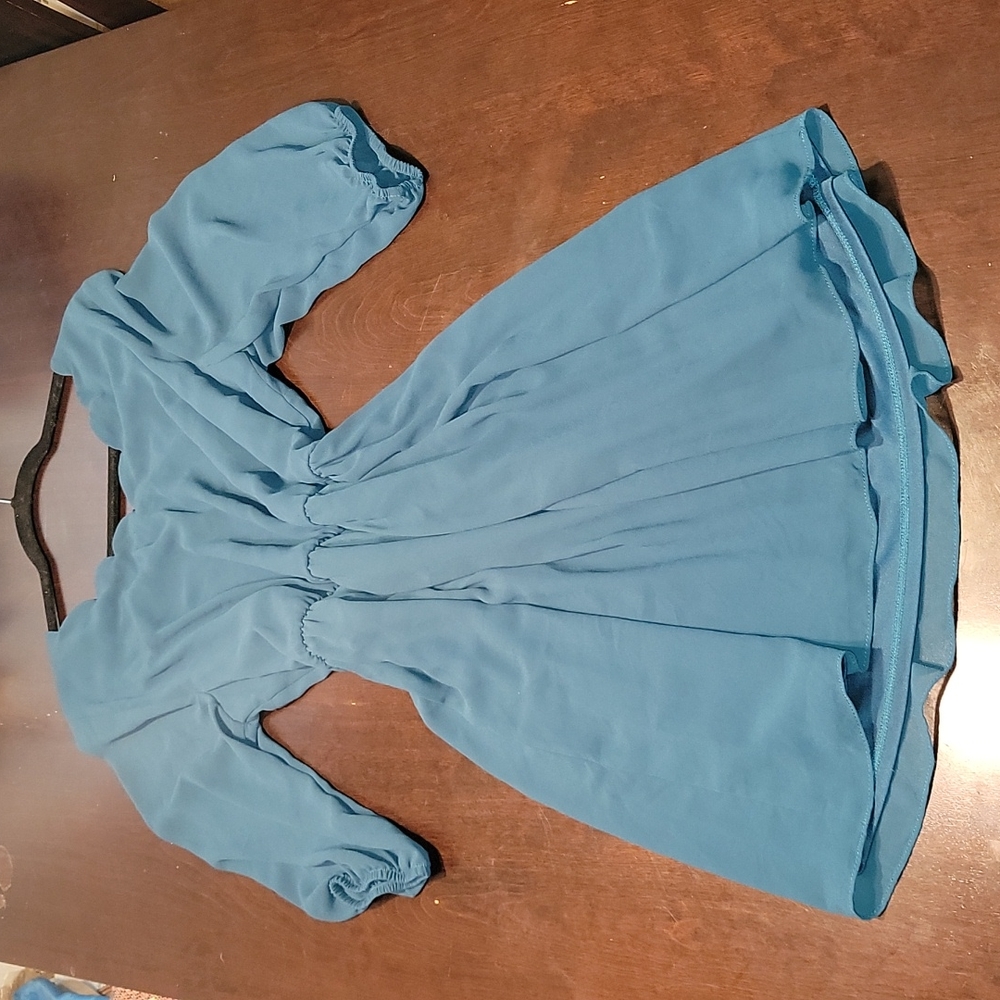 Witchcore Boho Minimalist Stretch Dress w Sheer Sleeves Size 1X